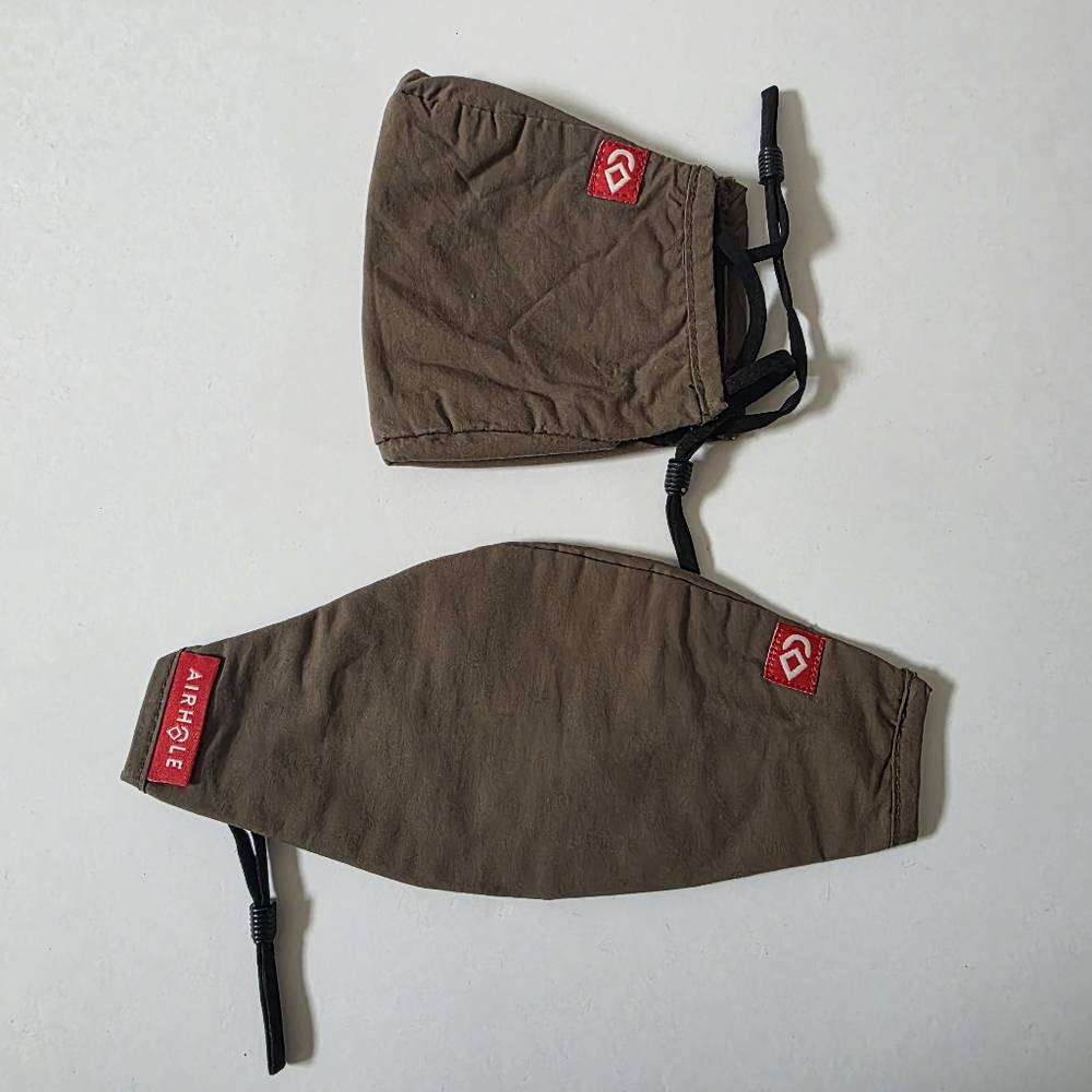 Airhole Olive Green Masks - Lot of 2